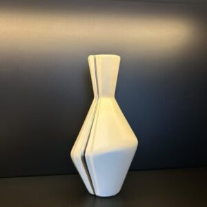 Vase-Coconut-Milk-&-Silver-12x12x25cm